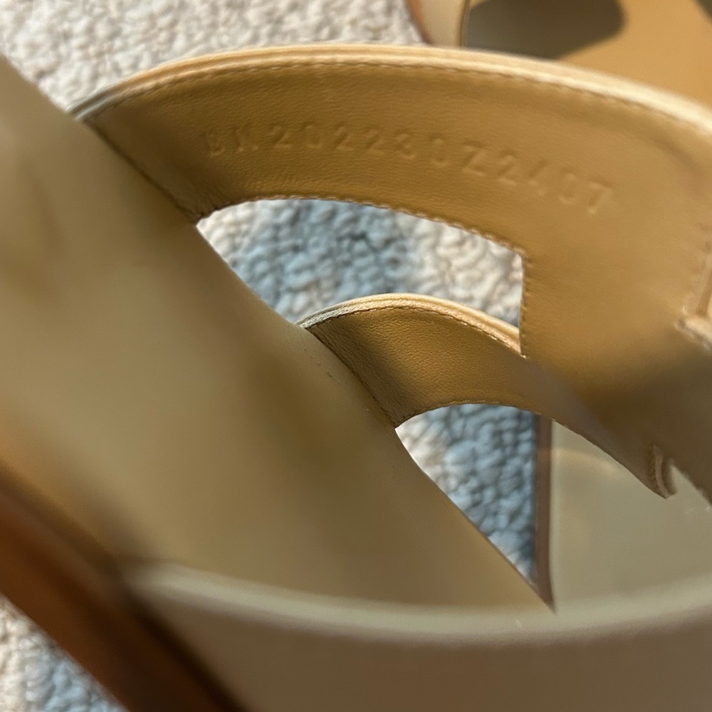 Authentic Hermes Oran Sandals Beige Natura / Beige Natural - size 40 / 9.5 - Picture 8 of 13